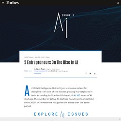 Insights: 5 Entrepreneurs On The Rise In AI