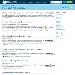 Force.com Courseware