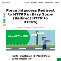 Force .htaccess Redirect HTTP to HTTPS in 2 Easy Steps