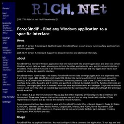 ForceBindIP - Bind any Windows application to a specific interface