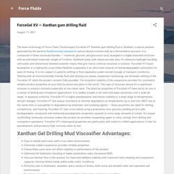 ForceGel XV — Xanthan gum drilling fluid