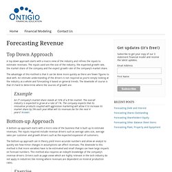 Forecasting Revenue