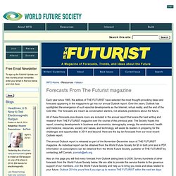 Forecasts From The Futurist magazine