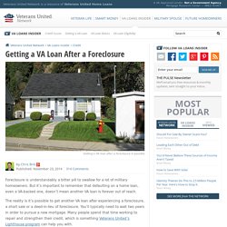 VA Loans & Foreclosure - Determining Remaining Entitlement