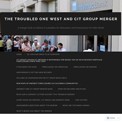 6/9/15: One West Foreclosures in California Communities