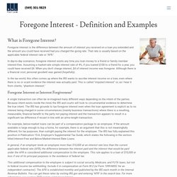 Foregone Interest - Definition and Examples - Tax Attorney Orange County