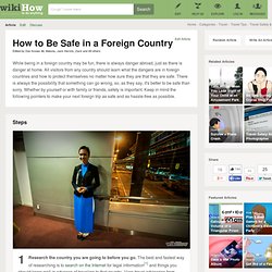How to Be Safe in a Foreign Country