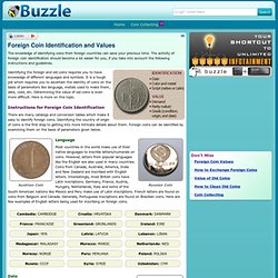 Foreign Coin Identification and Values