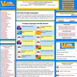 Foreign Language and ESL Games