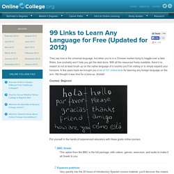 101 Links to Learn Any Language for Free (Updated for 2012)