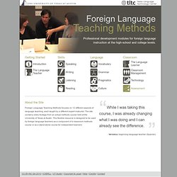 Foreign Language Teaching Methods