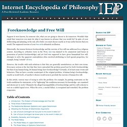 Foreknowledge and Free Will 