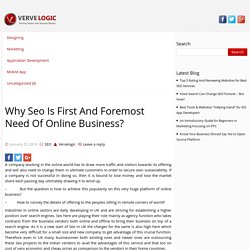 Why Seo Is First And Foremost Need Of Online Business?