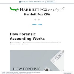 How Forensic Accounting Works