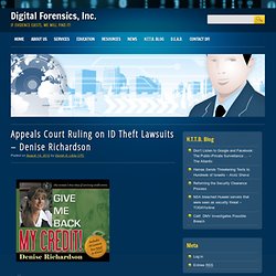 Appeals Court Ruling on ID Theft Lawsuits – Denise Richardson