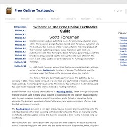 The Free Online Textbooks Guide