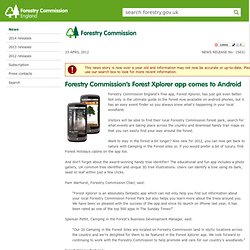 News - forestry commission’s forest xplorer app comes to android
