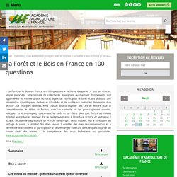 La Forêt et le Bois en France en 100 questions