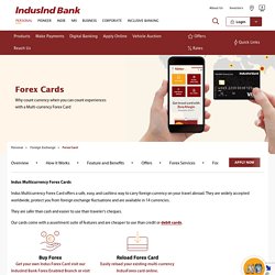 Forex Cards - Apply for Multi Currency Forex Card Online