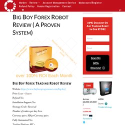 Big Boy Forex Robot Review ( A Proven System)