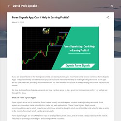 Forex Signals App: Can It Help In Earning Profits?