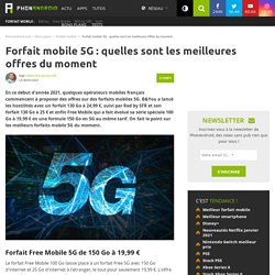 Forfait mobile 5G : quelles sont les meilleures offres du moment