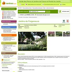 Jardins de Forgeneuve - Coulanges-Les-Nevers (58660) - Nièvre - Bourgogne