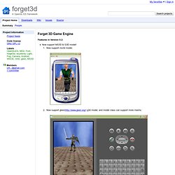 forget3d - A OpenGL ES framework