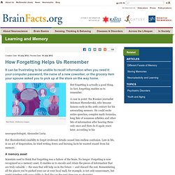 How Forgetting Helps Us Remember
