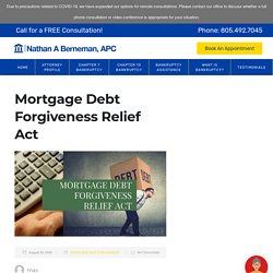 Mortgage Debt Forgiveness Relief Act - California
