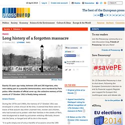 Long history of a forgotten massacre