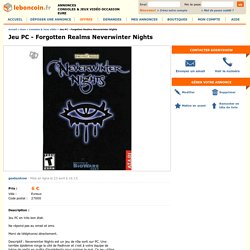 Jeu PC - Forgotten Realms Neverwinter Nights Consoles & Jeux vidéo Eure