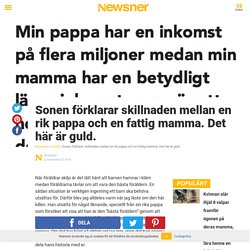 Sonen förklarar skillnaden mellan en rik pappa och en fattig mamma. Det här är guld.