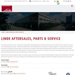 Linde Forklift Aftersales Parts & Service