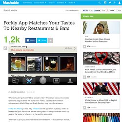 Forkly App Matches Your Tastes To Nearby Restaurants & Bars