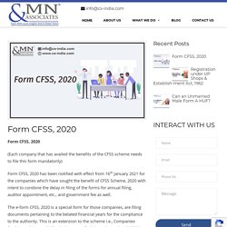 Form CFSS, 2020