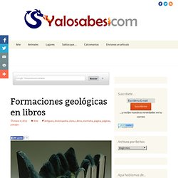 Formaciones geológicas en libros