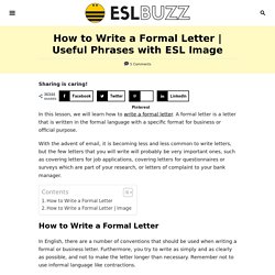 How to Write a Formal Letter in English