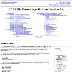 HDF5 File Format Specification Version 2.0