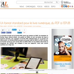 Un format standard pour le livre numérique, du PDF à l’EPUB