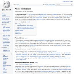 Audio file format