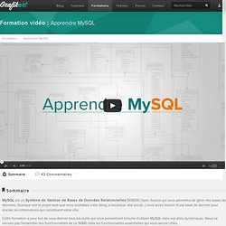 Formation vidéo : Apprendre MySQL