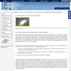 Forum Français de Formation Ouverte et à Distance - Autoformation, FOAD et le cadre légal