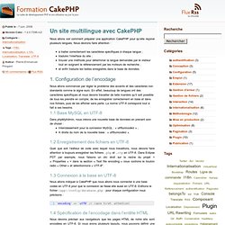 Un site multilingue avec CakePHP
