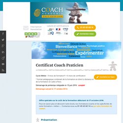 Certificat Coach Praticien