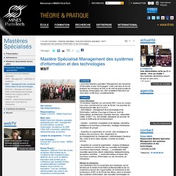 Management des systèmes d'information et des technologies