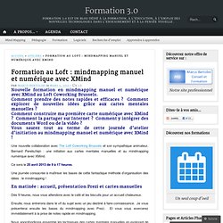 Formation au Loft : mindmapping manuel et numérique avec XMind