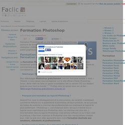 Formation photoshop gratuite : tutoriels photoshop