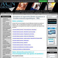 Groupe ACN: Formation gestes et postures, TMS, H0B0, H0B0V, recyclage H0B0, H1B1 - Groupe-ACN