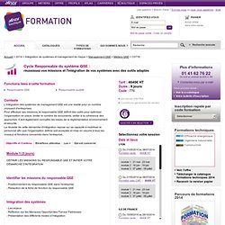 Responsable système QSE